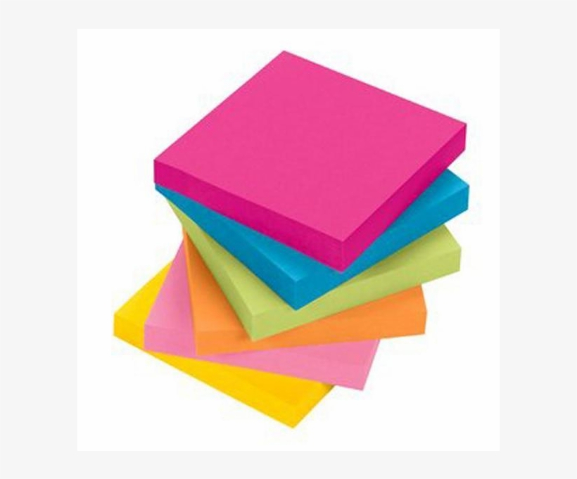 Auction - Post-it Super Sticky Notes, 7.6cm X 7.6cm , Assorted, transparent png download