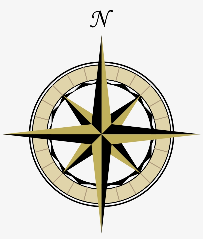Flowers Xochi Wind Rose Compass Rose - Map Compass Clip Art, transparent png download