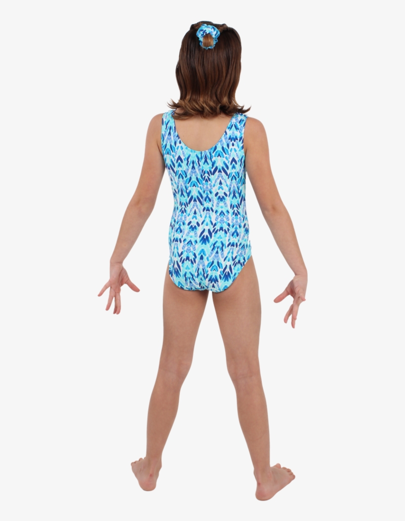 Watercolor Chevron Tank Leotard - Maillot, transparent png download