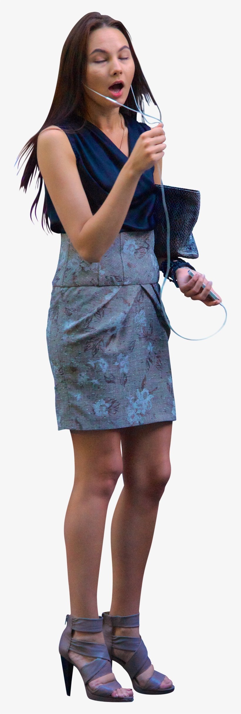 Pin By Dana Rousan On Photoshop People - Woman Talking On Phone Png, transparent png download