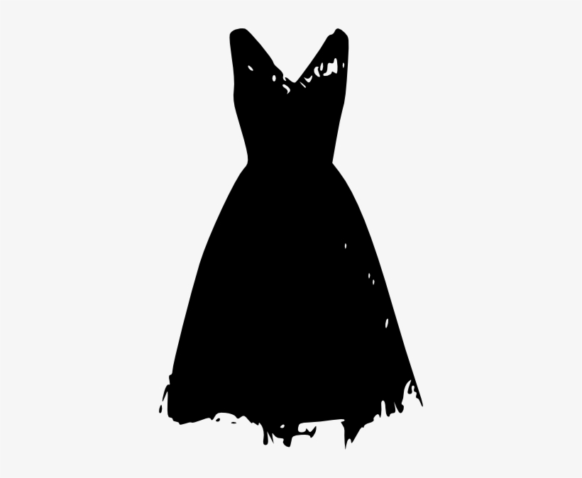 Paris Clipart French Fashion Watercolor Eiffel Tower - Black Dress Clipart Png, transparent png download