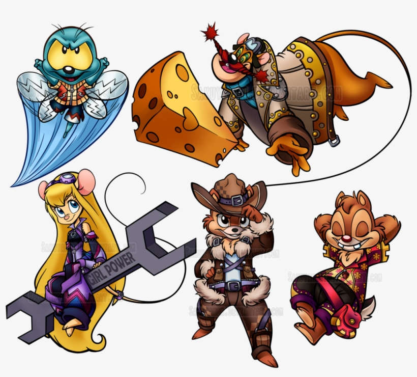 Kingdom Hearts Rescue Rangers By Sakuyamon - Kingdom Hearts Gadget, transparent png download