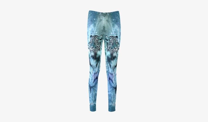 Watercolor Tiger Cassandra Women's Leggings - Leggings, transparent png download