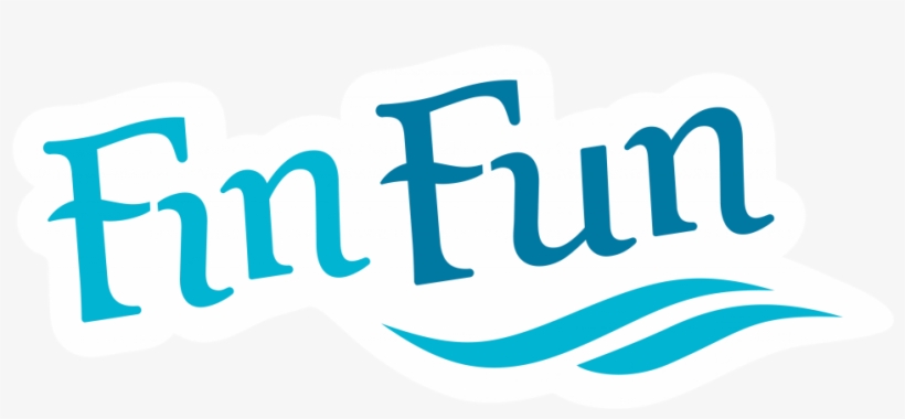 Fin Fun White Border Logo - Fin Fun Mermaid Logo, transparent png download