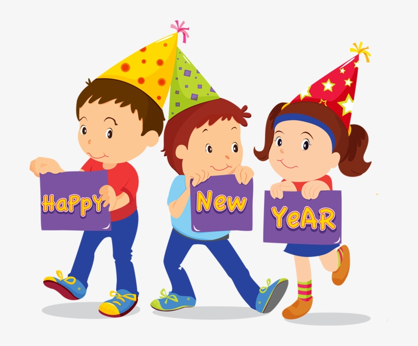 Clip Royalty Free Stock Bonfire Clipart Happy New Year - New Year Kids Clipart, transparent png download