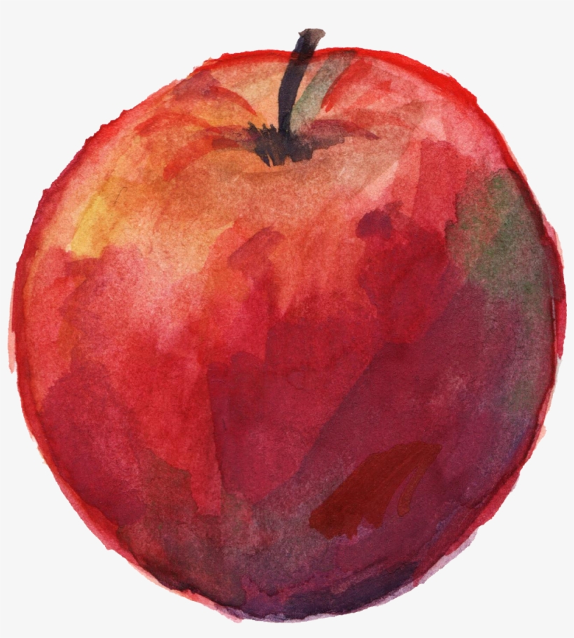Vector Library Download Apple Png Onlygfx Com Free - Hd Watercolor Apple Paint Png, transparent png download