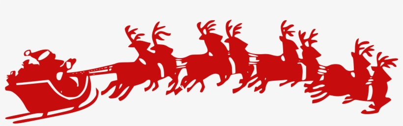Santa Sleigh Png - Santa Png, transparent png download