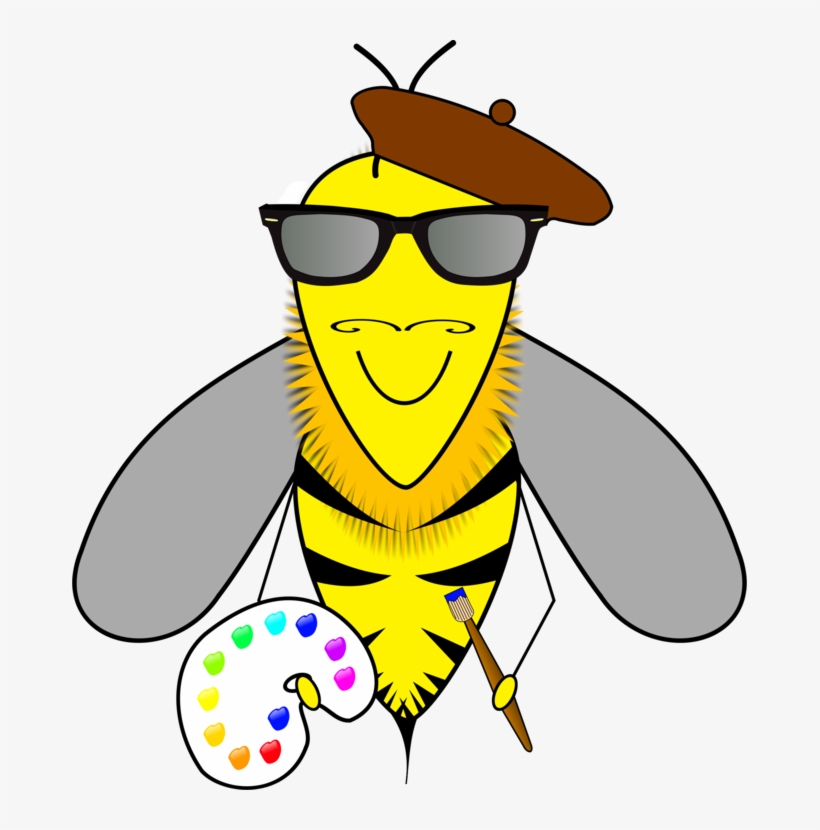 Honey Bee Artist Bumblebee - Bee Artist, transparent png download
