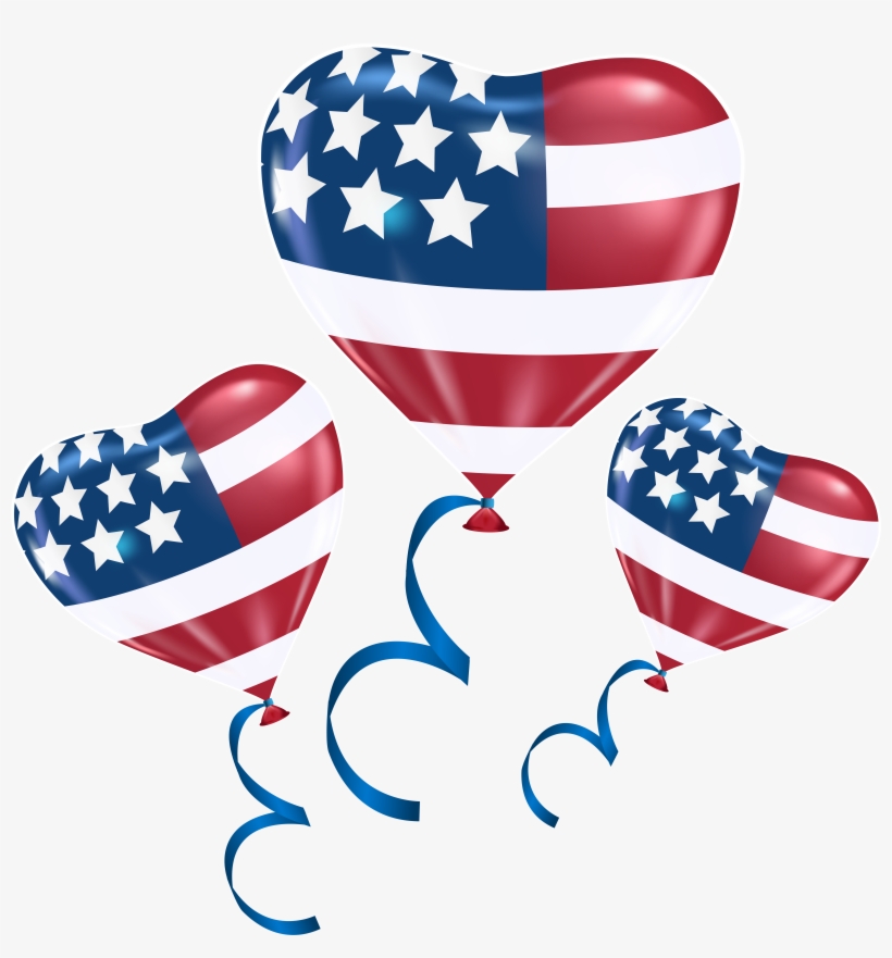 Usa Heart Balloons Png Clip Art Imageu200b Gallery, transparent png download