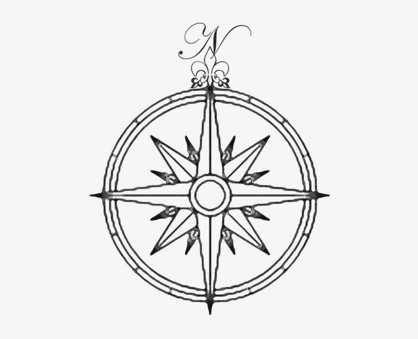 A Compass Rose From My Original Blog - Compass Rose, transparent png download