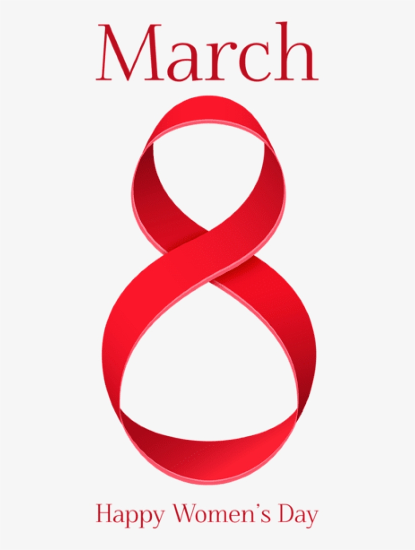 8 March - Happy Women's Day Png, transparent png download