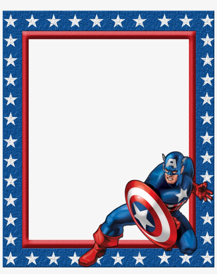 Svg Stock Images Of Captain - Captain America Photo Frame Transparent ...