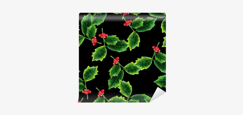 Seamless Pattern With Watercolor Drawing Of Christmas - Watercolor Painting, transparent png download