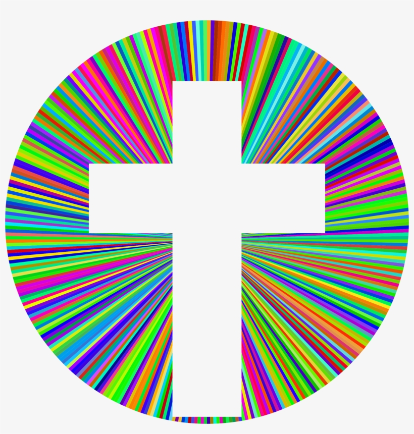 This Free Icons Png Design Of Prismatic Cross Halo, transparent png download