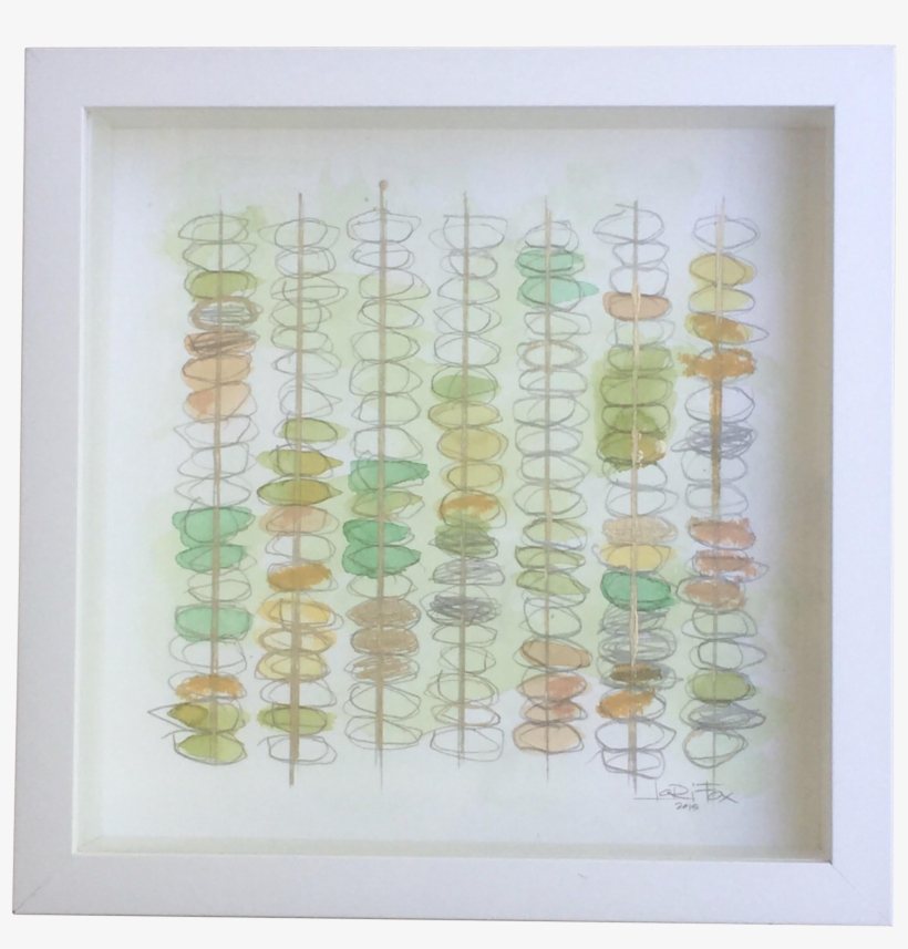 "the Present Moment" Green Watercolor Painting On Chairish - Motif, transparent png download