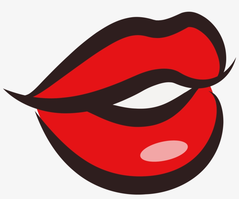 Kiss Watercolor Painting Lip Clip Art - Kiss, transparent png download