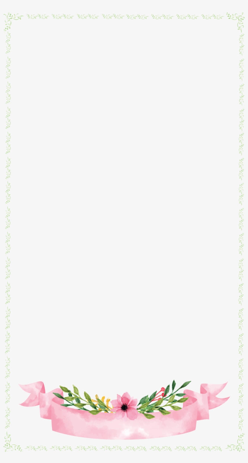 Floral Banner With Border Wedding Snapchat Filter - No-name Damen Slipper Ballerinas Espadrillos Slipper, transparent png download
