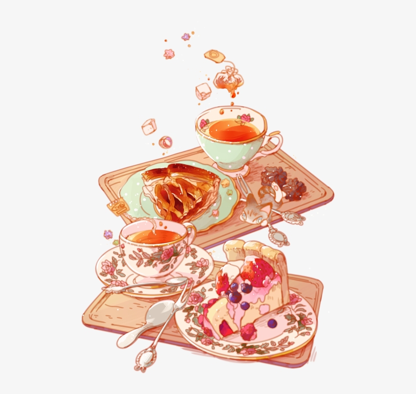 Breakfast Food Drawing Cake - Drawing, transparent png download