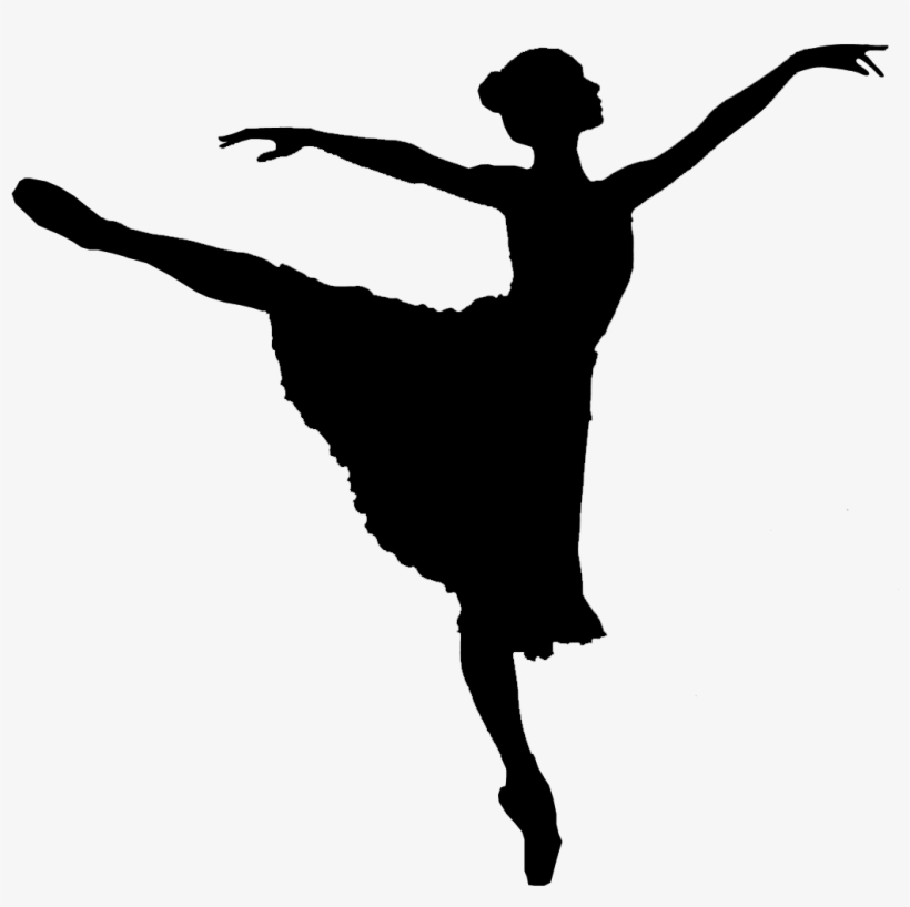 Ballet Dancer Silhouette - Ballerina Png, transparent png download