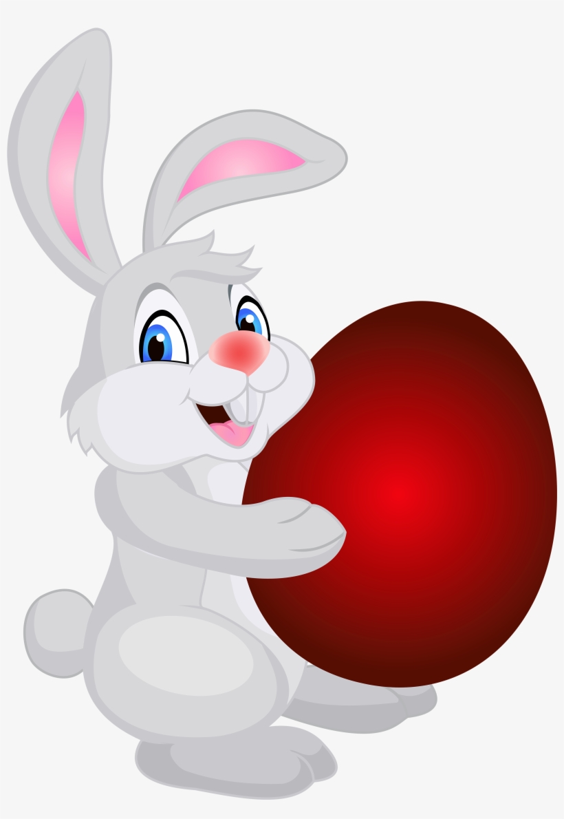 Easter Bunny Red Egg, transparent png download