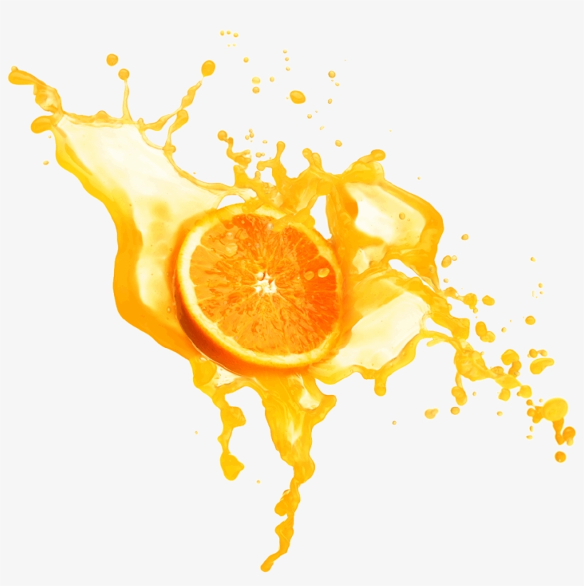 Orange Juice Splashing Png Image - Transparent Orange Juice Png, transparent png download