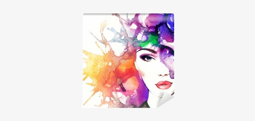 Abstract Watercolor - Abstract Fashion Painting, transparent png download
