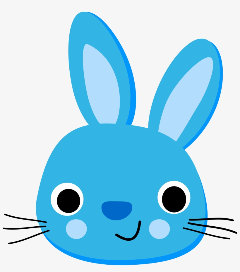 Easter Bunny Clipart, Easter Watercolor, Woodland Animals, - Lapin Bleu, transparent png download