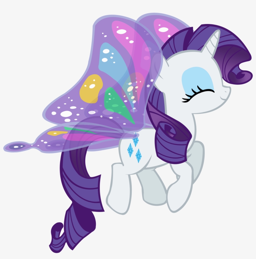 Fanmade Rarity Butterfly - Pony Friendship Is Magic Rarity, transparent png download