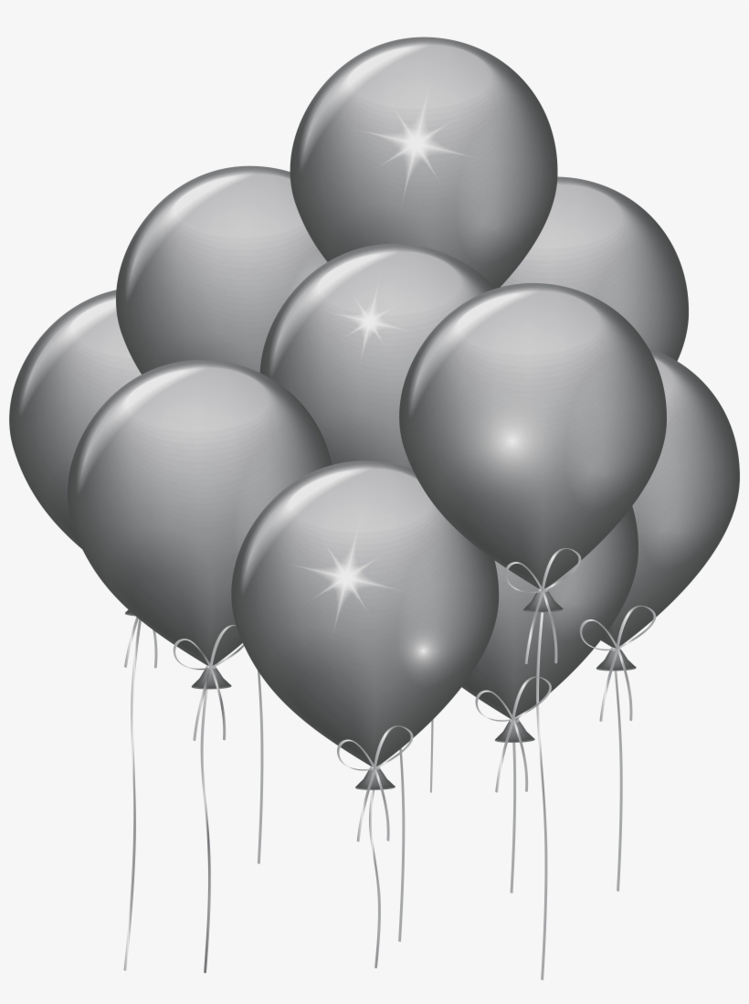Collection Of Free Balloon Transparent White Gold Download, transparent png download
