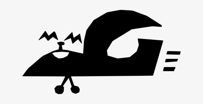 Silhouette Black And White Fun With A Pencil Logo - Silhouette, transparent png download