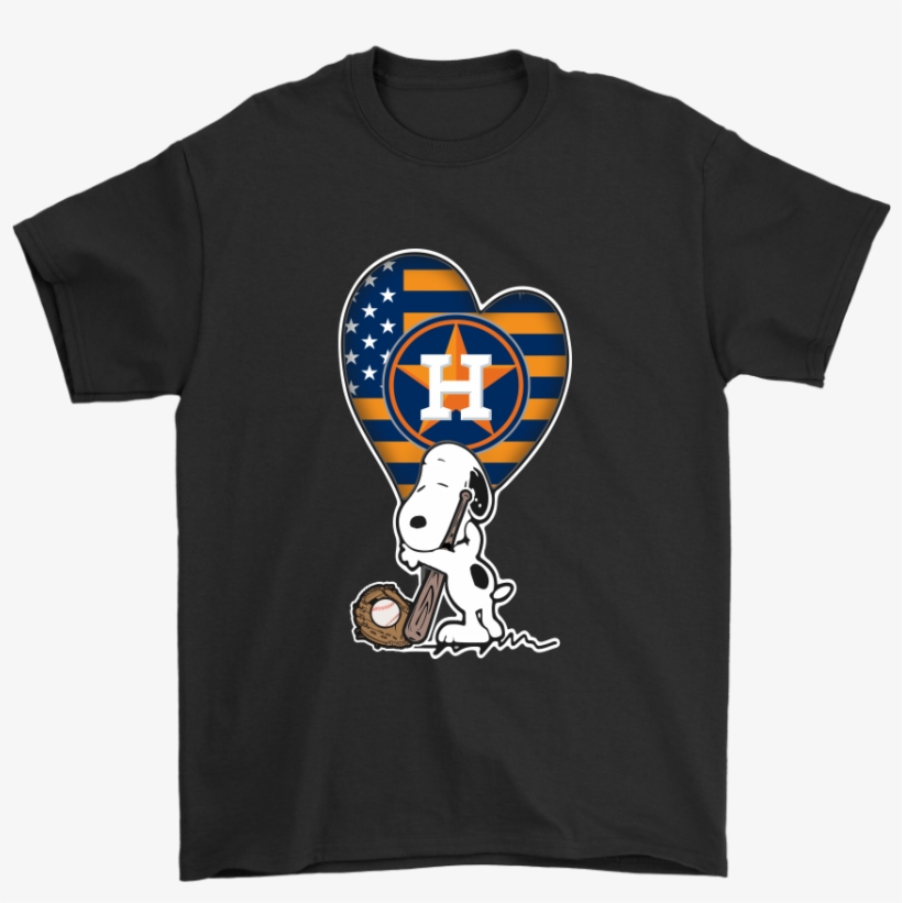 Houston Astros Snoopy Baseball Sports Shirts - You Ll Float Too T Shirt, transparent png download