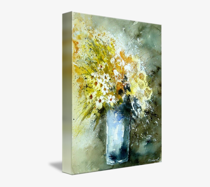 "watercolor Bunch Of Flowers" By Pol Ledent, - All My Walls Pol00106 Pol Ledent Center R, transparent png download
