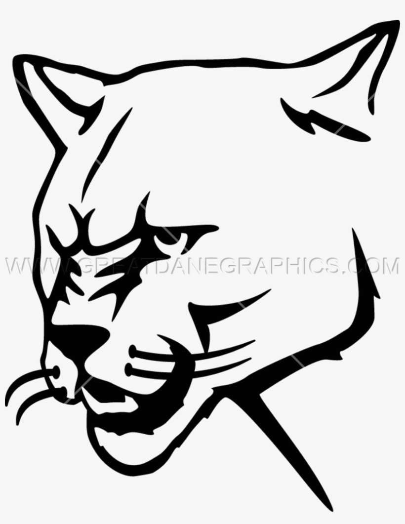 Mezzotint Mountain Lion, transparent png download