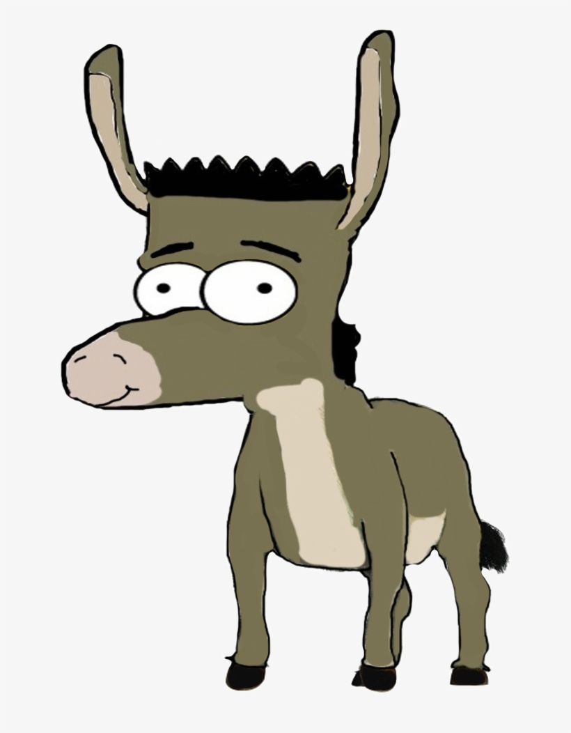 Bart Simpson As Donkey By Darthraner83 On Clipart Library - Donkey, transparent png download