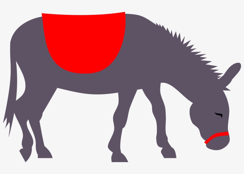 Free To Use Public Domain Donkey Clip Art - Donkey Silhouette Shower Curtain, transparent png download