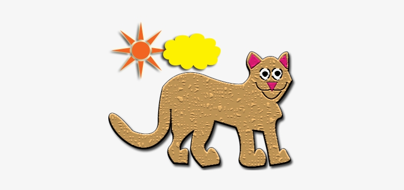Interactive Pet Mountain Lion - Cartoon, transparent png download