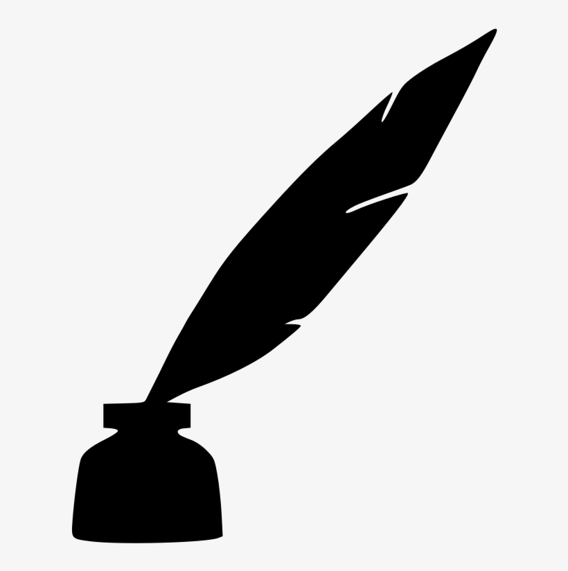 This Image Rendered As Png In Other Widths - Quill And Ink Silhouette, transparent png download