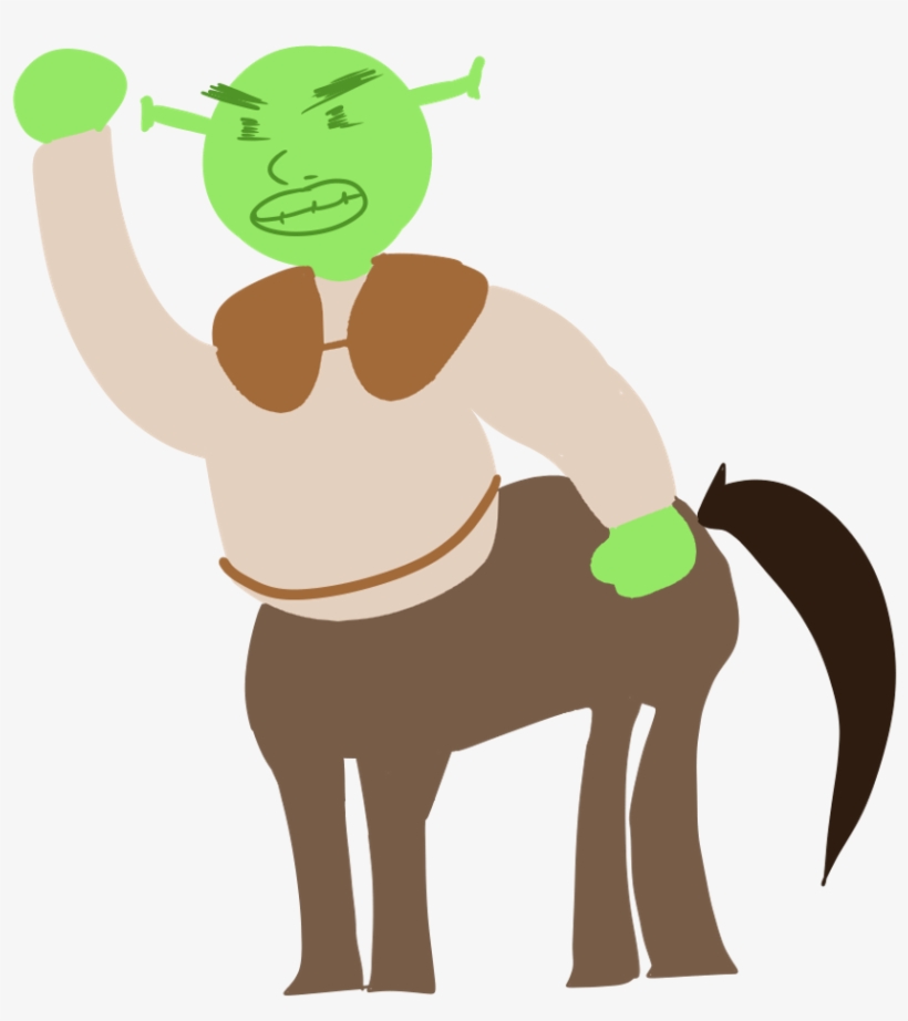 Good Ol Shrek Donkey Center For Goody Ol @doodled Be - Cartoon, transparent png download