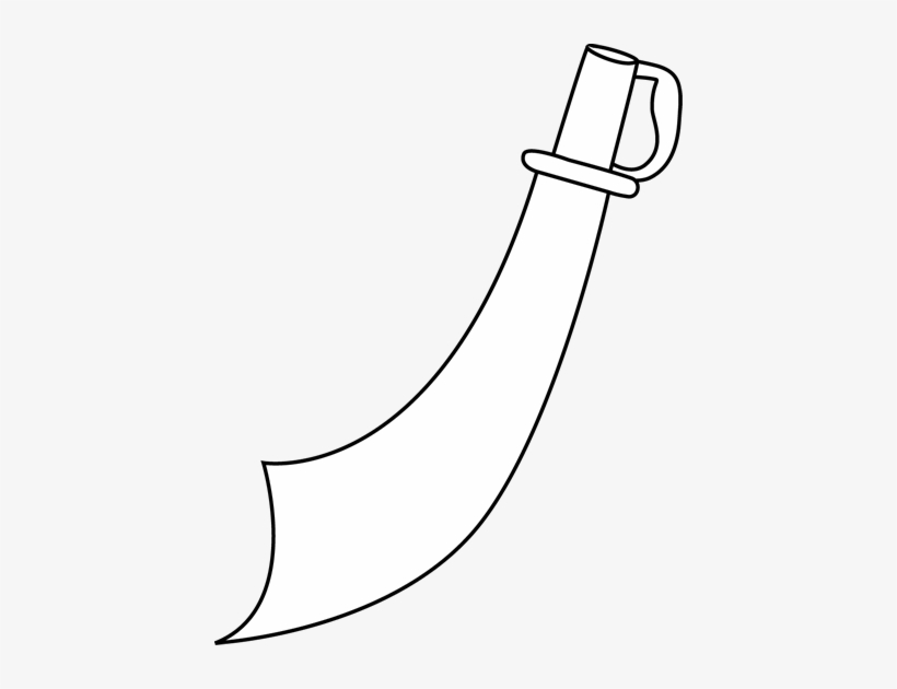 Sword Clipart Pirate Sword - Crescent, transparent png download