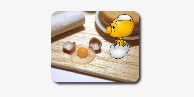 How To Make Miniature Broken Eggs Cdhm Dollhouse Miniature - Dollhouse, transparent png download