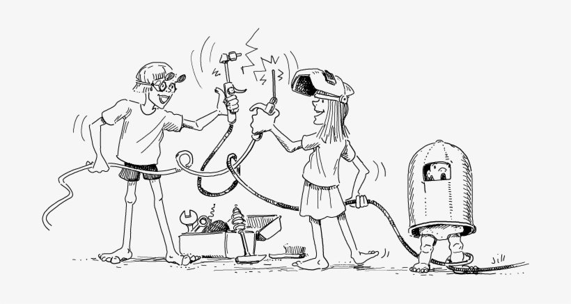 Cartoon-swordfighting - Cartoon, transparent png download