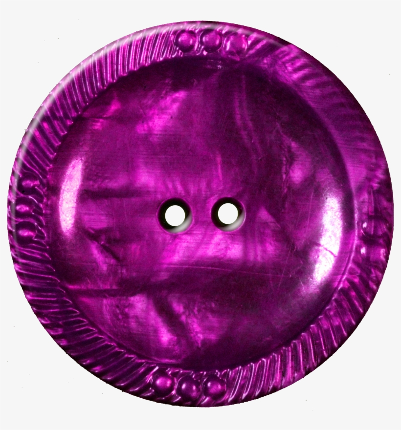 Button With Decorative Border, Purple - Portable Network Graphics, transparent png download