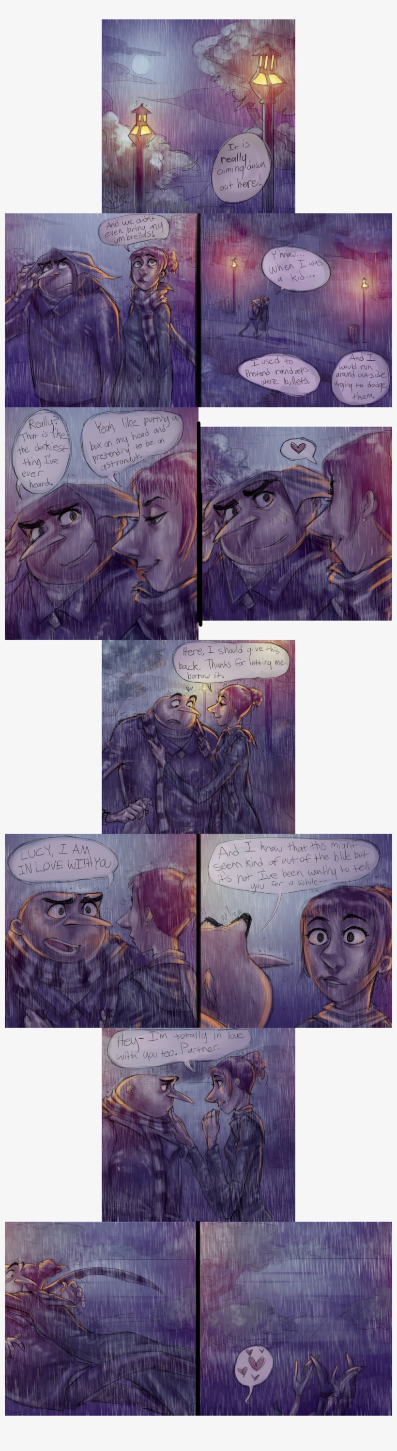 I Love You By Skellagirl-d6drpao - Lucy A Gru Love, transparent png download