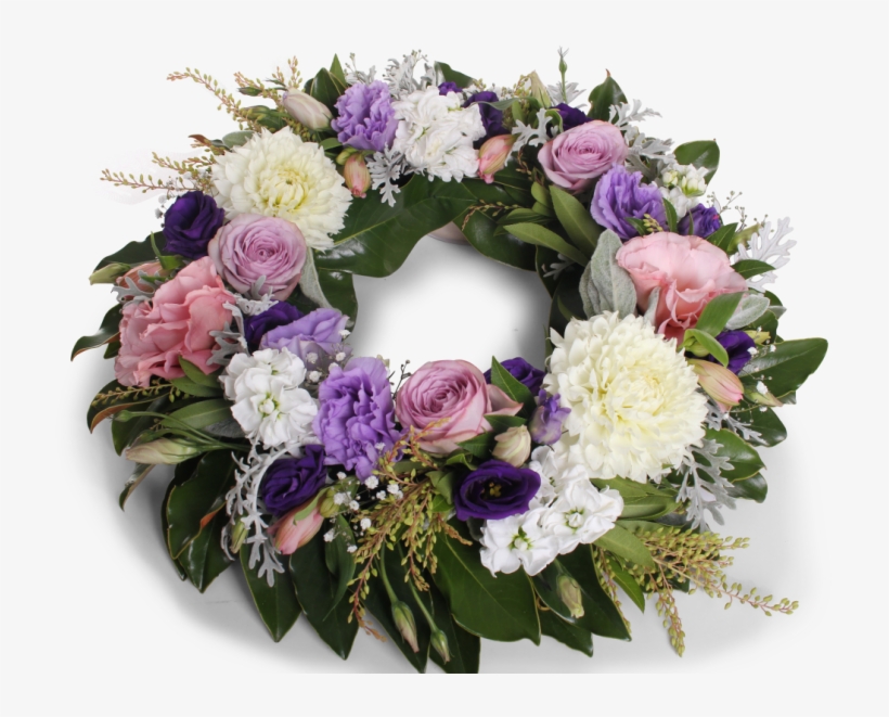 Pastel Funeral Wreath - Funeral Wreath Transparent, transparent png download