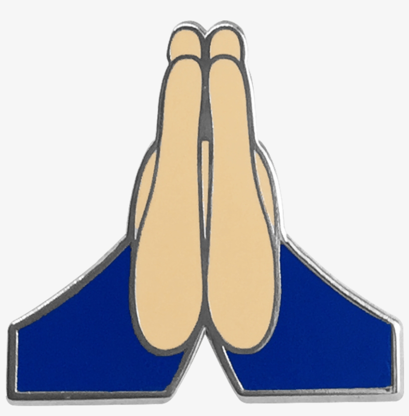 Praying Hands Pin Pins - Emoticons Rezando, transparent png download