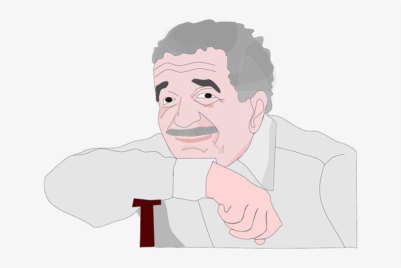 Grandfather, Gray, Man, Mustache, Old, Person, Sitting - Gabriel Garcia Marquez Transparant, transparent png download