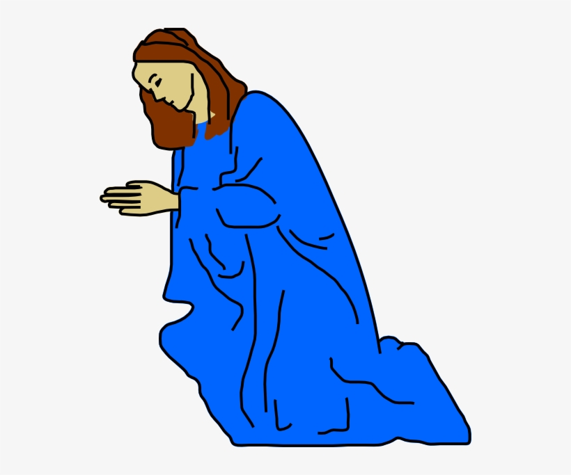 Praying Asking God Clip Art At Clker - Mary Praying Clipart, transparent png download