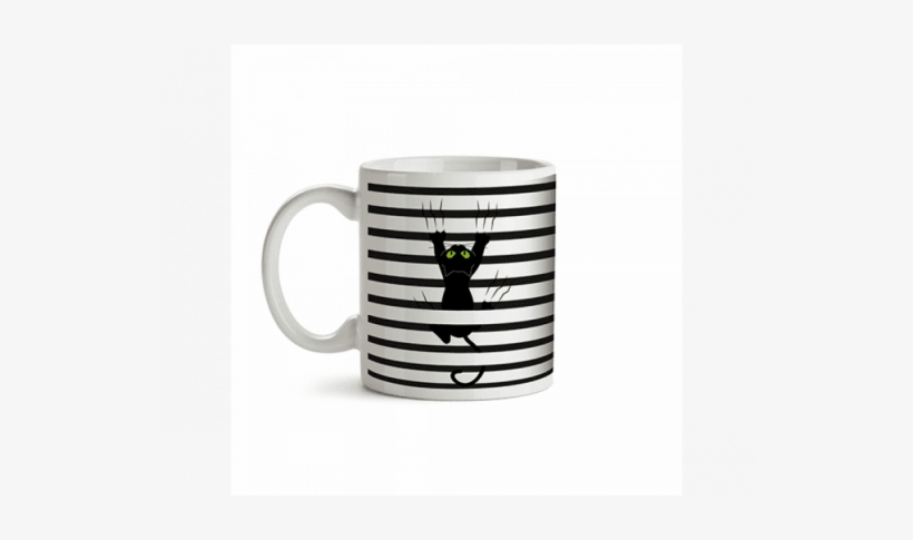 Cat White Mug - Kitchen, transparent png download