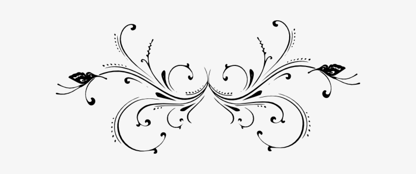 Scrolly2 - Butterfly Scroll Clipart, transparent png download