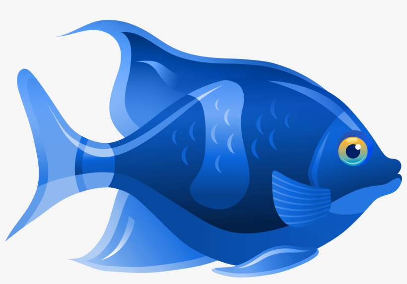 Blue Fish Png Clip Art Best Web Clipart - Clip Art, transparent png download